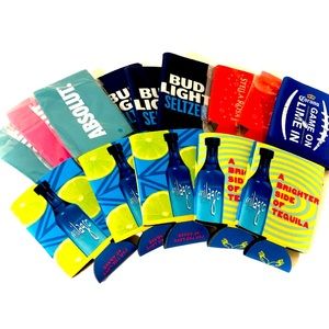 14 pack Assorted brands koozies, cup holders, different Can sizes.